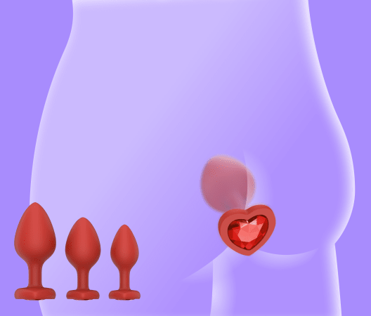 3pc Butt Plug Anal Training Set