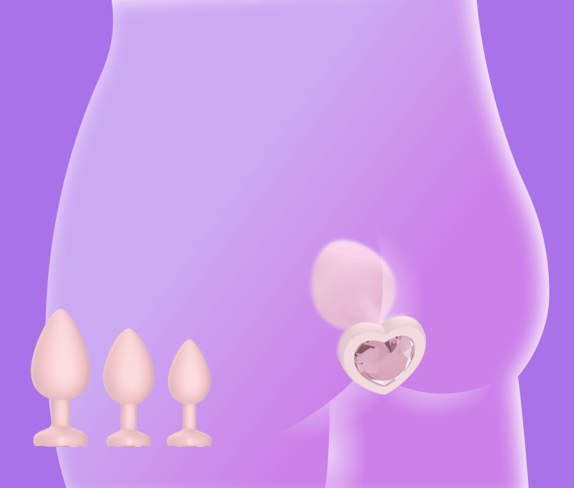 Three Piece Butt Plug Beginner Set