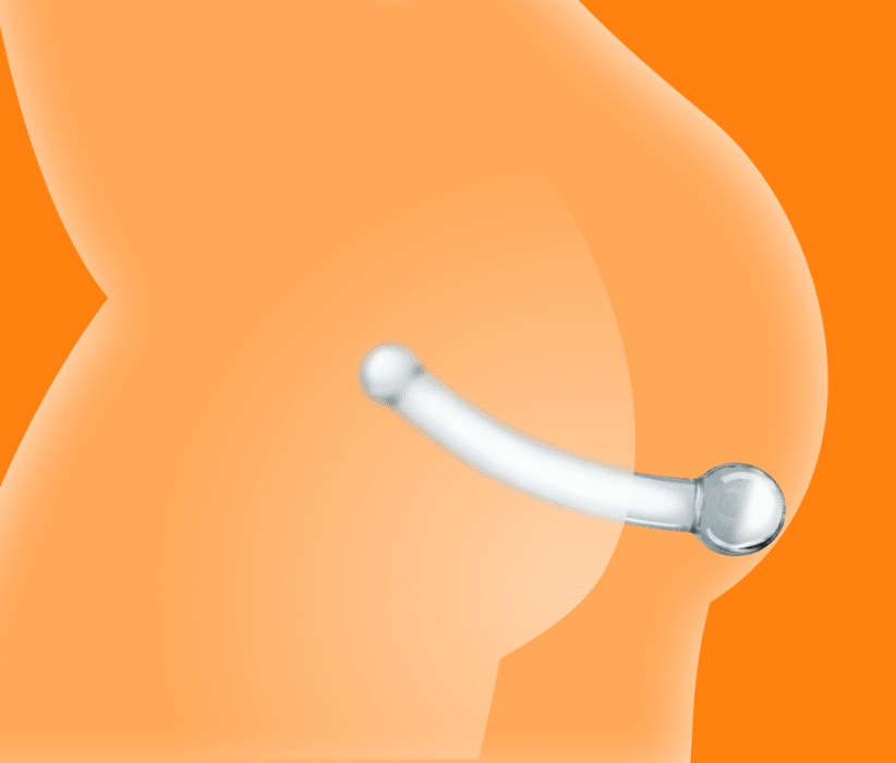 Glass G-spot / P-spot Stimulator 7"