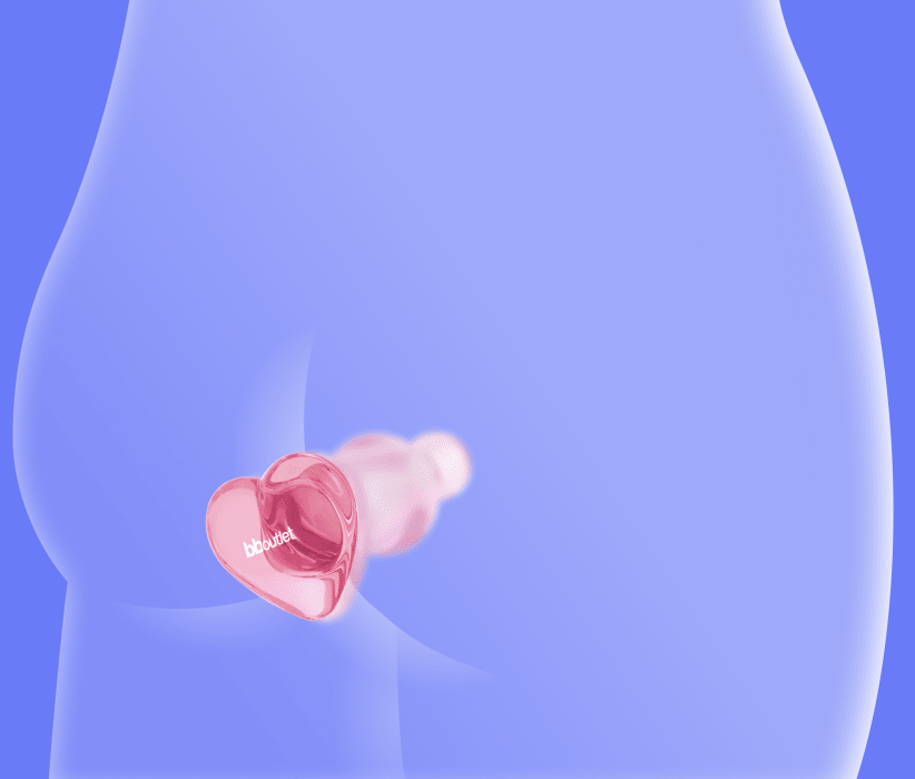 Small Glass Pink Butt Plug