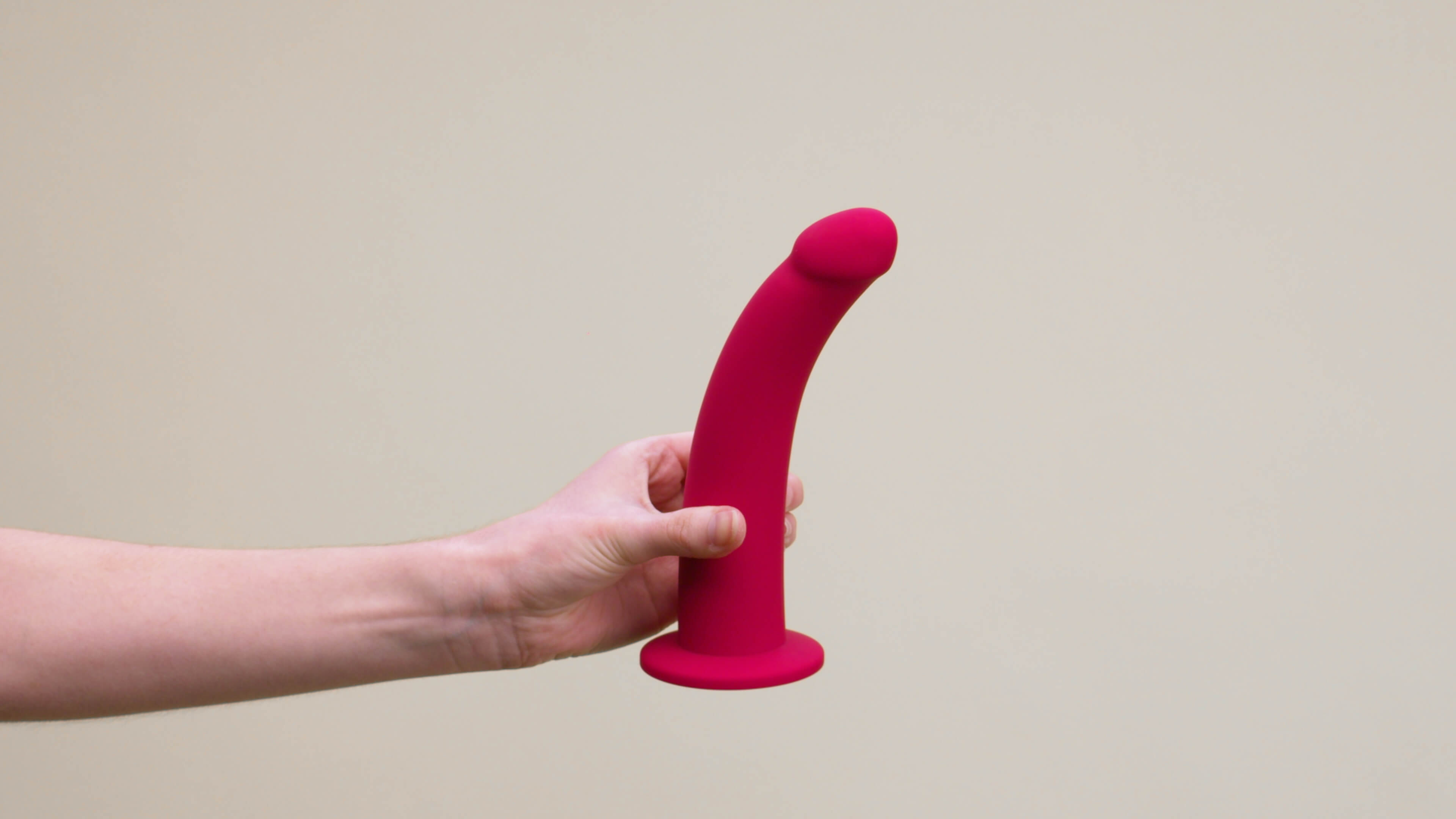 Curved - XL Strap on and Suction Cup Dildo 8.25"