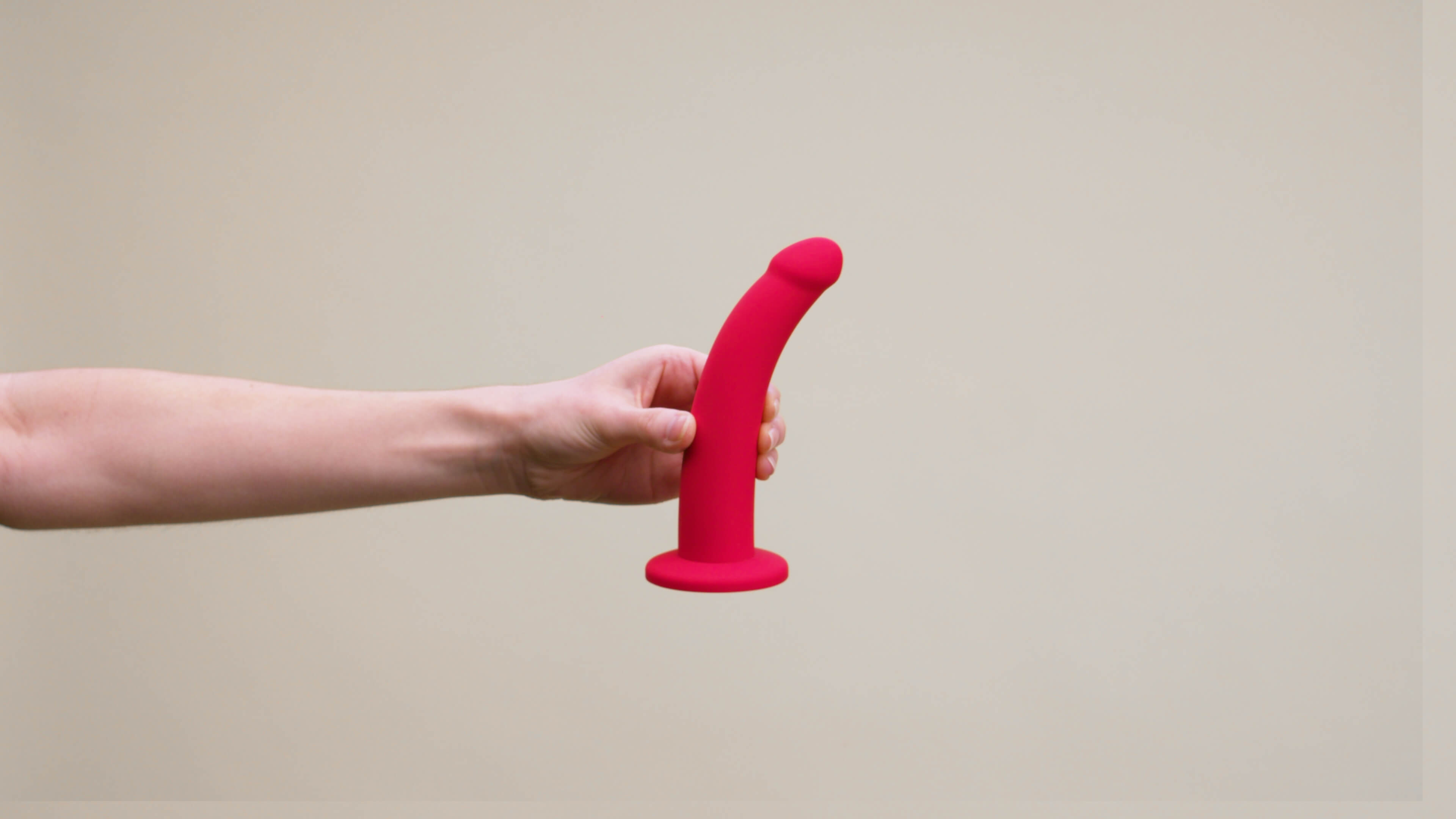 Curved - Large Strap on and Suction Cup Dildo 7.25"